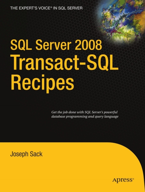 Cover image for book SQL Server 2008 Transact-SQL Recipes