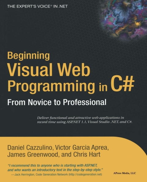 Cover image for book Beginning Visual Web Programming in C#