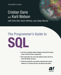 Cover image: The Programmer's Guide to SQL 9781590592182