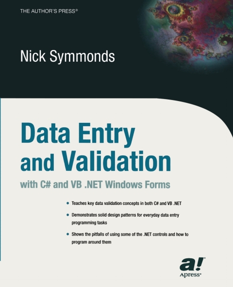 Cover image for book Data Entry and Validation with C# and VB .NET Windows Forms