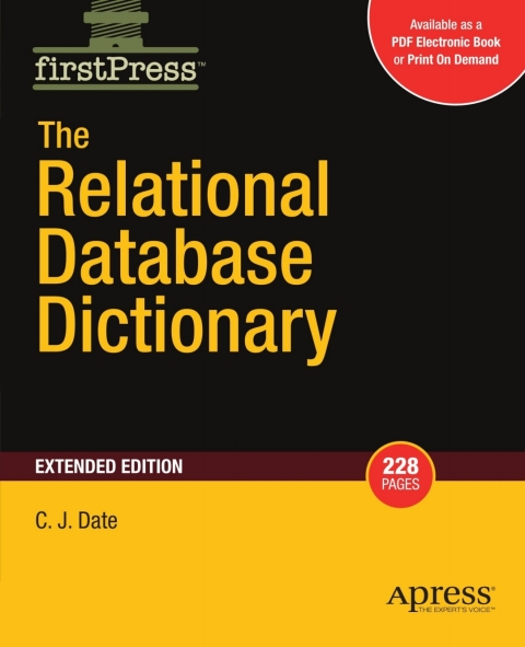 Cover image for book The Relational Database Dictionary, Extended Edition