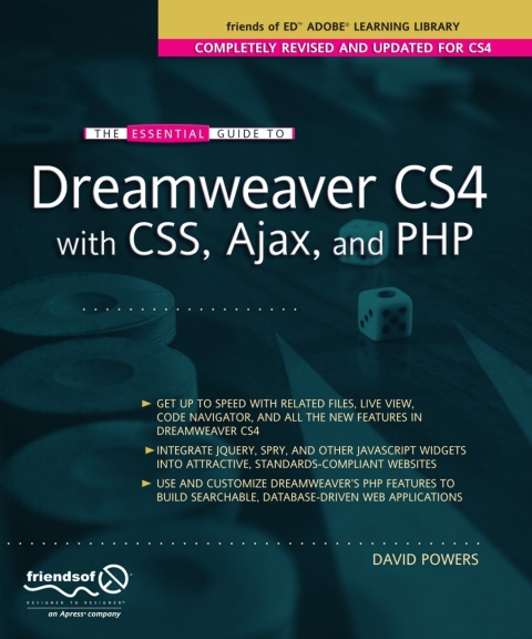 Cover image for book The Essential Guide to Dreamweaver CS4 with CSS, Ajax, and PHP (Revised, Updated)