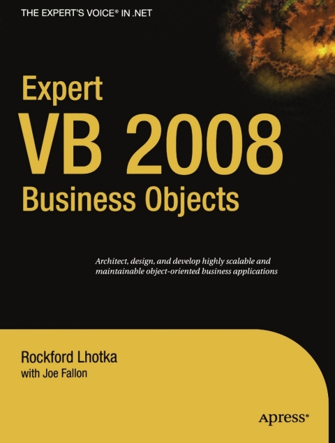 Cover image for book Expert VB 2008 Business Objects