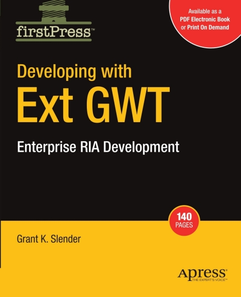 Cover image for book Developing with Ext GWT