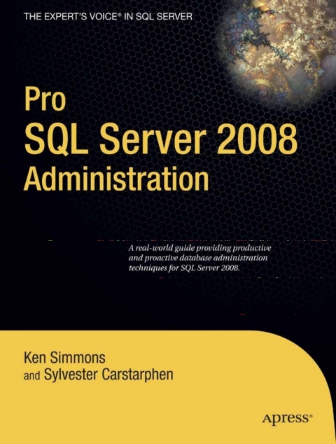 Cover image for book Pro SQL Server 2008 Administration