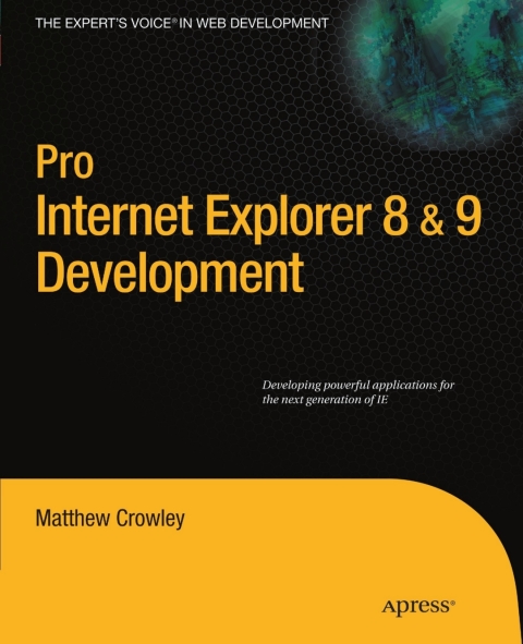 Cover image for book Pro Internet Explorer 8 & 9 Development