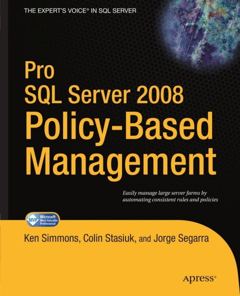 Cover image for book Pro SQL Server 2008 Policy-Based Management