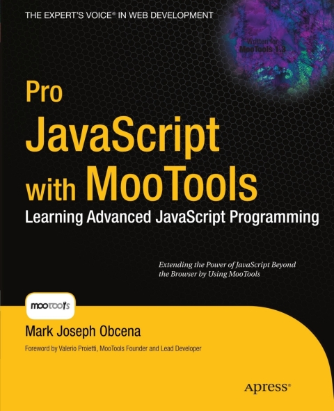 Cover image for book Pro JavaScript with MooTools