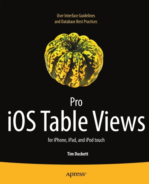 Cover image for book Pro iOS Table Views