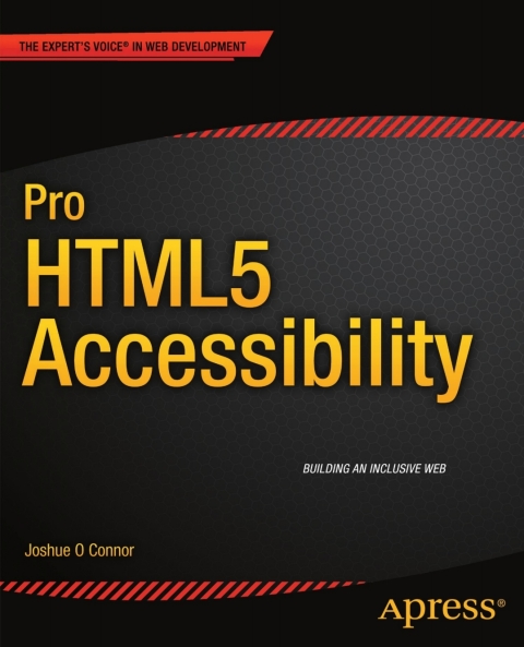 Cover image for book Pro HTML5 Accessibility
