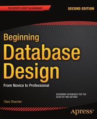 Cover image: Beginning Database Design 2nd edition 9781430242093