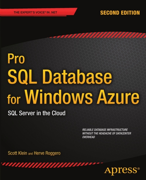 Cover image for book Pro SQL Database for Windows Azure