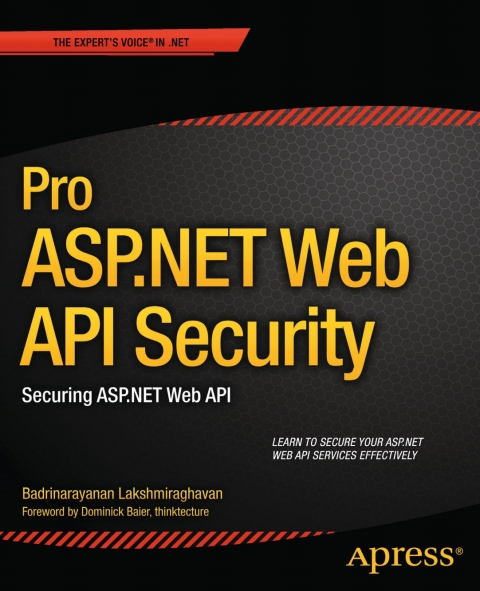 Cover image for book Pro ASP.NET Web API Security