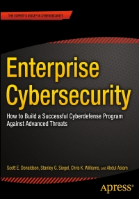 Cover image: Enterprise Cybersecurity 9781430260820