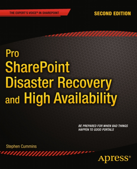 Cover image for book Pro SharePoint Disaster Recovery and High Availability