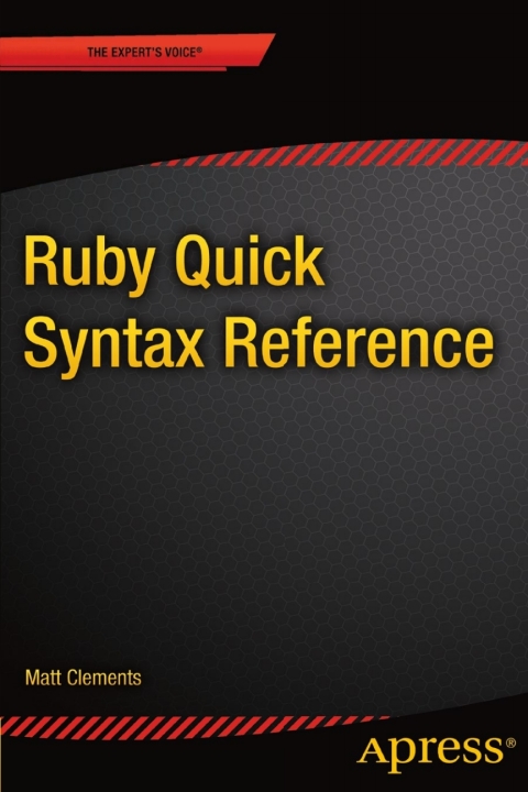 Cover image for book Ruby Quick Syntax Reference