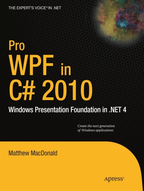 Cover image for book Pro WPF in C# 2010