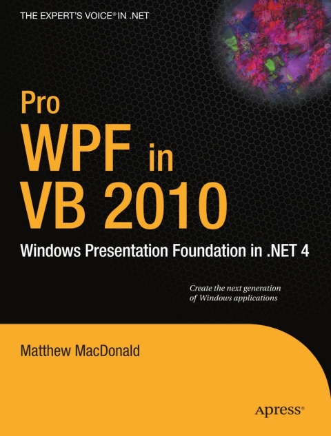 Cover image for book Pro WPF in VB 2010