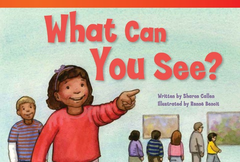 Cover image for book What Can You See?