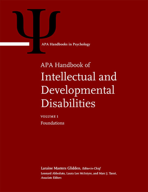 Cover image for book APA Handbook of Intellectual and Developmental Disabilities, Volume 1