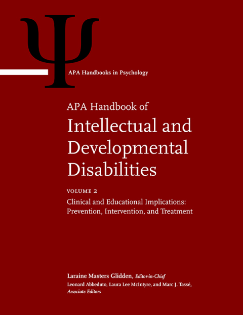 Cover image for book APA Handbook of Intellectual and Developmental Disabilities, Volume 2