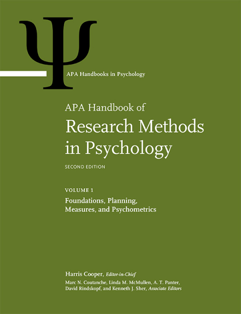 Cover image for book APA Handbook of Research Methods in Psychology, Volume 1