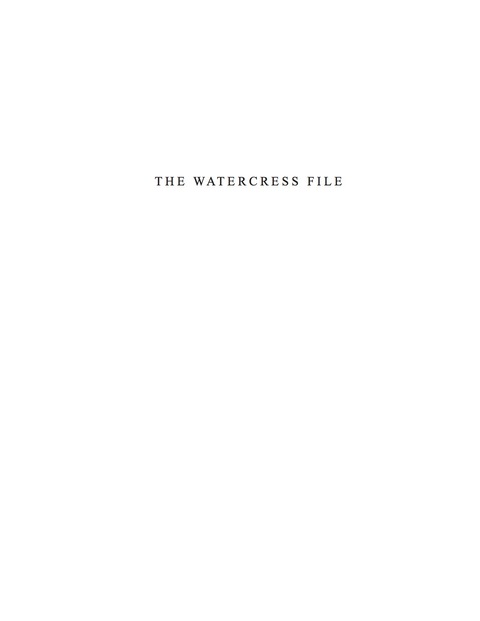 Cover image for book The WATERCRESS File