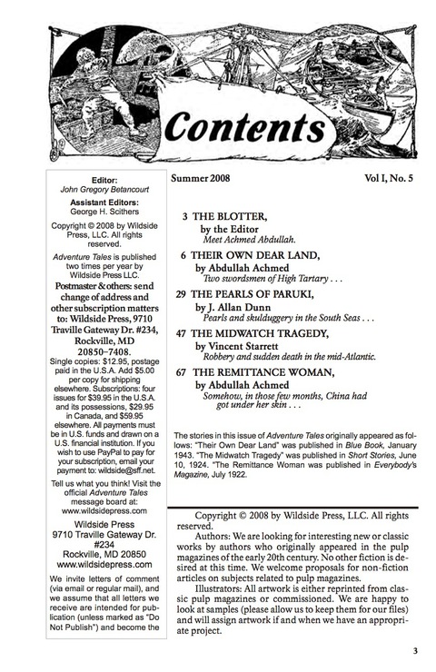 Cover image for book Adventure Tales #5