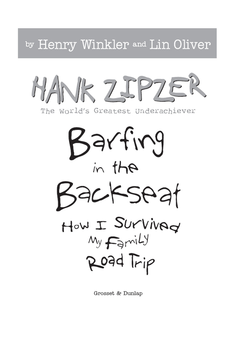 Cover image for book Barfing in the Backseat #12