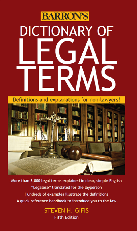 Barron's Dictionary Of Legal Terms