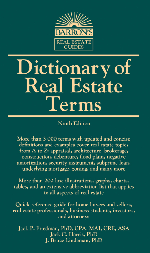 Cover image for book Dictionary of Real Estate Terms
