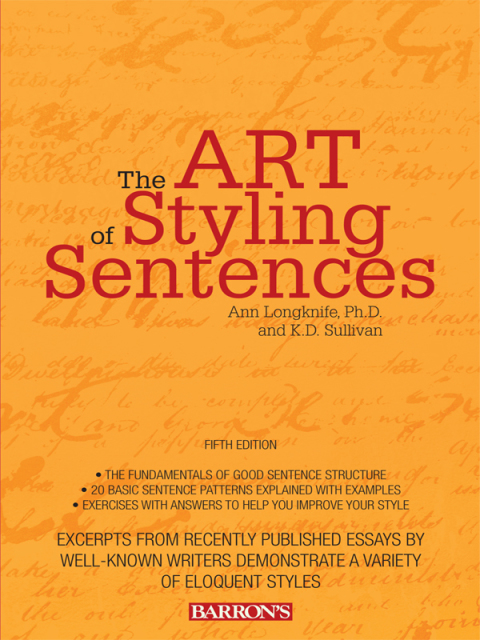 Cover image for book Art of Styling Sentences