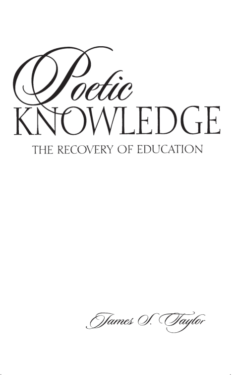Poetic Knowledge 