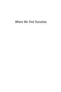 Cover image: Where We Find Ourselves 9781438425214