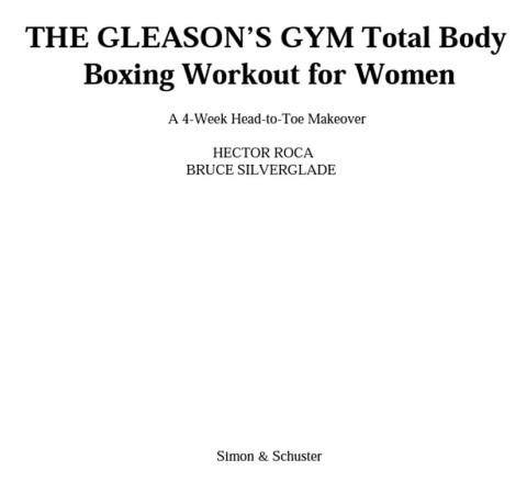 Cover image for book The Gleason's Gym Total Body Boxing Workout for Women