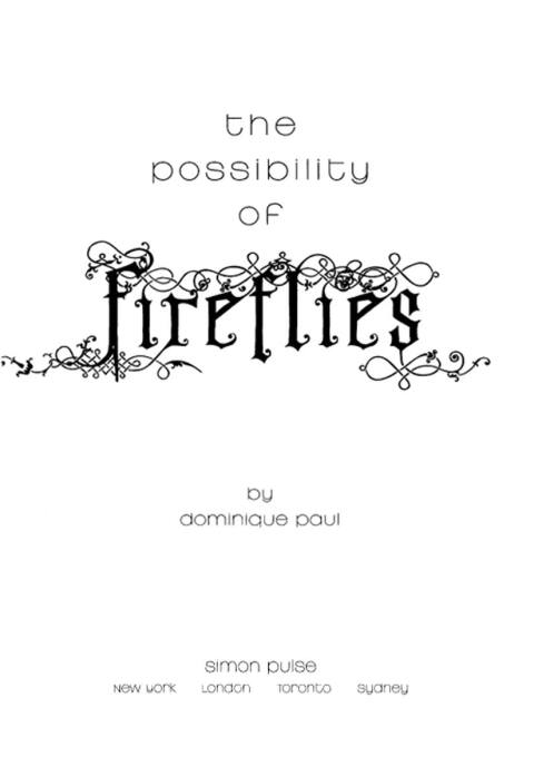 Cover image for book The Possibility of Fireflies