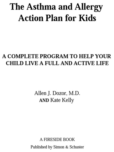 Cover image for book The Asthma and Allergy Action Plan for Kids