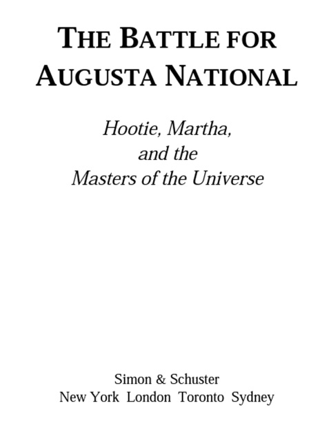 Cover image for book The Battle for Augusta National