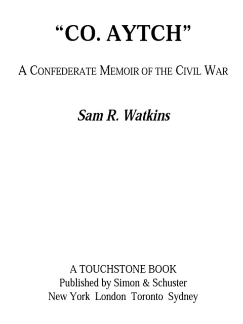Cover image for book Co. Aytch