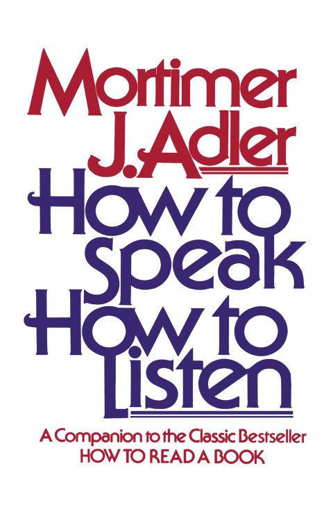 Cover image for book How to Speak How to Listen