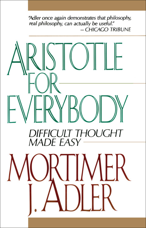 Cover image for book Aristotle for Everybody