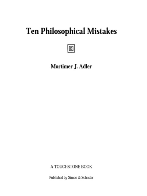 Cover image for book Ten Philosophical Mistakes