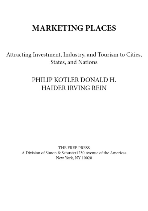 Cover image for book Marketing Places