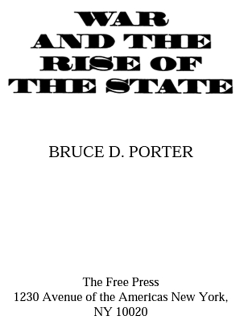 Cover image for book War and the Rise of the State
