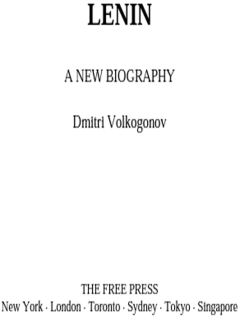 Cover image for book Lenin