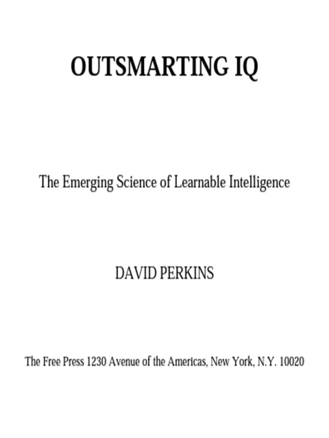 Cover image for book Outsmarting IQ