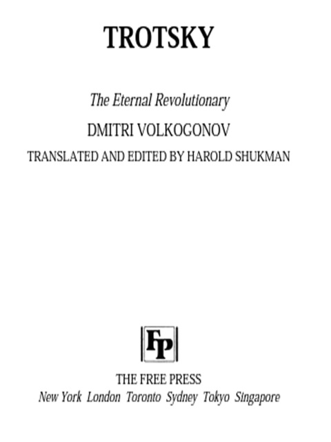 Cover image for book Trotsky