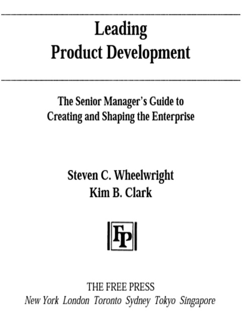 Cover image for book Leading Product Development