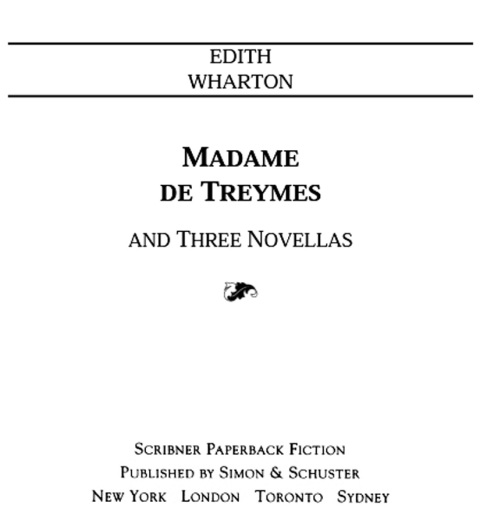 Cover image for book Madame De Treymes, And Three Novellas