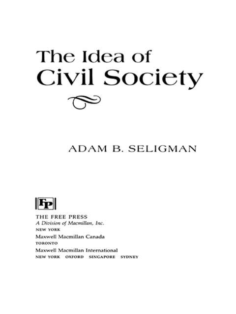 Cover image for book Idea Of Civil Society